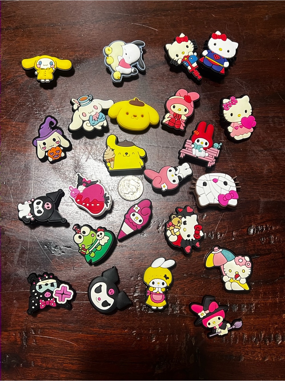 Hello Kitty & Friends Sanrio Assorted Characters Jibbitz Shoe Charms 23 pcs